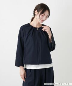 Leilian / レリアン その他アウター | ノーカラージップジャケット【Leilian WHITE LABEL】