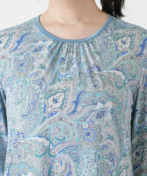 Leilian / レリアン カットソー | ペイズリー柄クルーネックカットソー | 詳細13