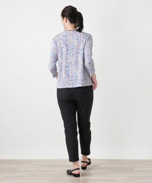 Leilian / レリアン カットソー | ペイズリー柄クルーネックカットソー | 詳細6