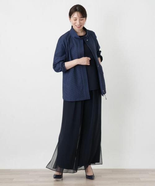 Leilian / レリアン テーラードジャケット | ギンガムチェックスタンドカラージャケット | 詳細1