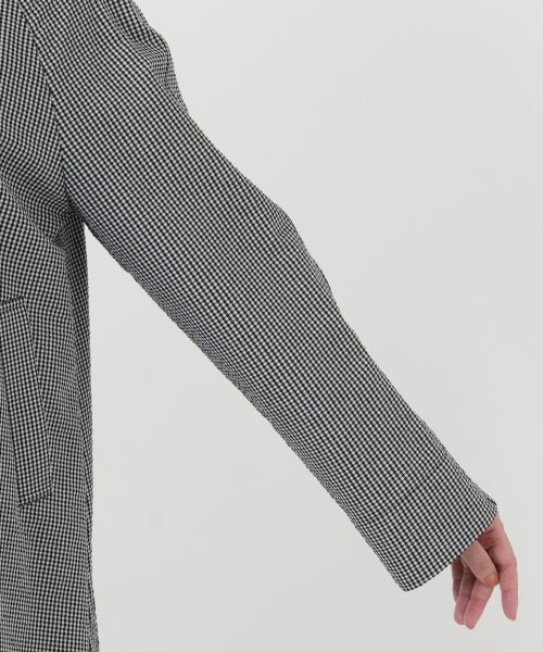 Leilian / レリアン テーラードジャケット | ギンガムチェックスタンドカラージャケット | 詳細12