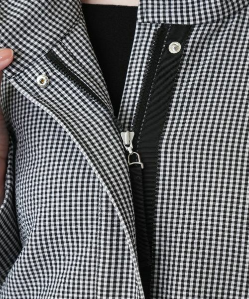 Leilian / レリアン テーラードジャケット | ギンガムチェックスタンドカラージャケット | 詳細15