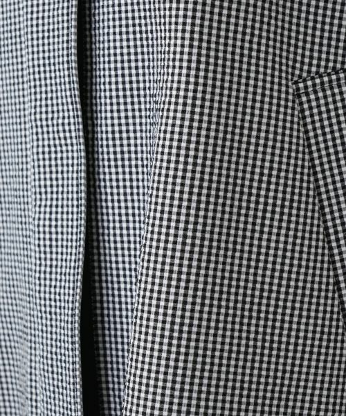 Leilian / レリアン テーラードジャケット | ギンガムチェックスタンドカラージャケット | 詳細17