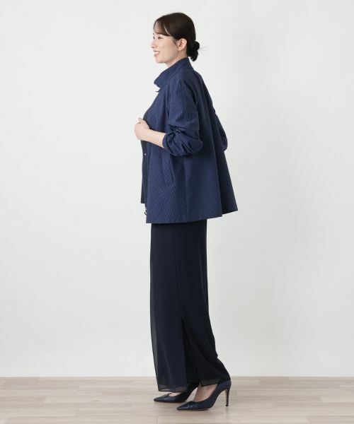 Leilian / レリアン テーラードジャケット | ギンガムチェックスタンドカラージャケット | 詳細2