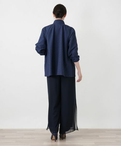 Leilian / レリアン テーラードジャケット | ギンガムチェックスタンドカラージャケット | 詳細3