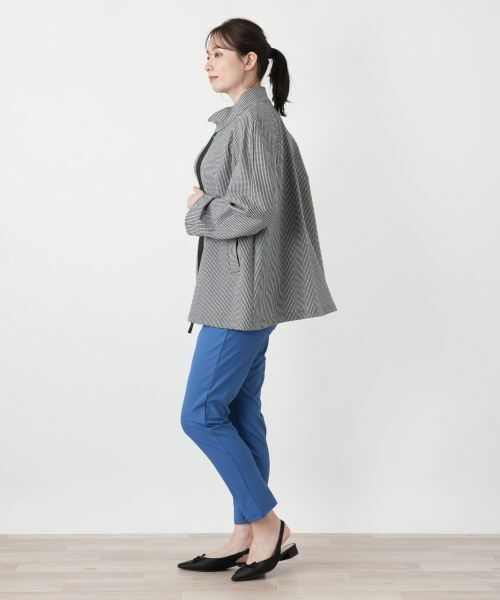 Leilian / レリアン テーラードジャケット | ギンガムチェックスタンドカラージャケット | 詳細5