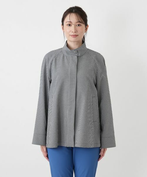 Leilian / レリアン テーラードジャケット | ギンガムチェックスタンドカラージャケット | 詳細7