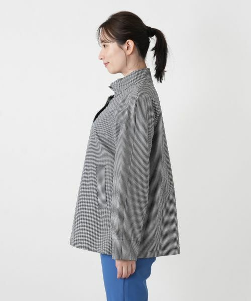Leilian / レリアン テーラードジャケット | ギンガムチェックスタンドカラージャケット | 詳細8