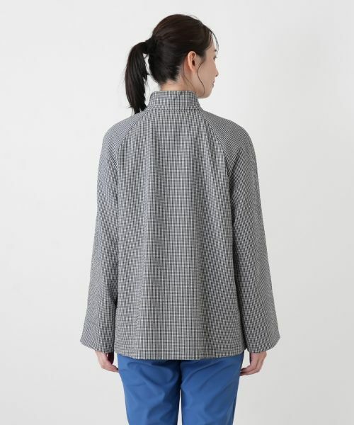 Leilian / レリアン テーラードジャケット | ギンガムチェックスタンドカラージャケット | 詳細9
