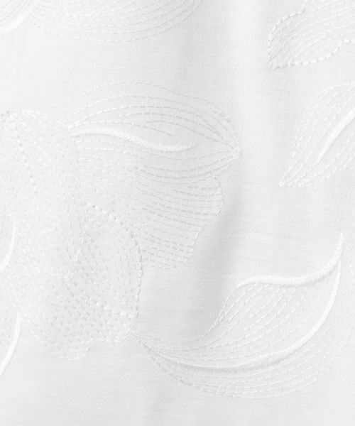 Leilian / レリアン Tシャツ | ボタニカル刺繍カットソー【ROCHAS Premiere】 | 詳細14