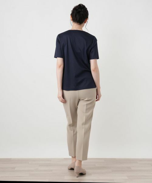 Leilian / レリアン Tシャツ | ボタニカル刺繍カットソー【ROCHAS Premiere】 | 詳細3