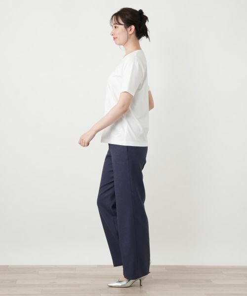 Leilian / レリアン Tシャツ | ボタニカル刺繍カットソー【ROCHAS Premiere】 | 詳細5