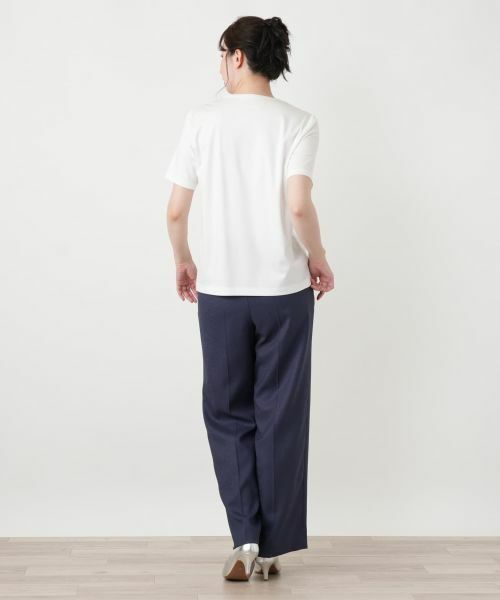 Leilian / レリアン Tシャツ | ボタニカル刺繍カットソー【ROCHAS Premiere】 | 詳細6