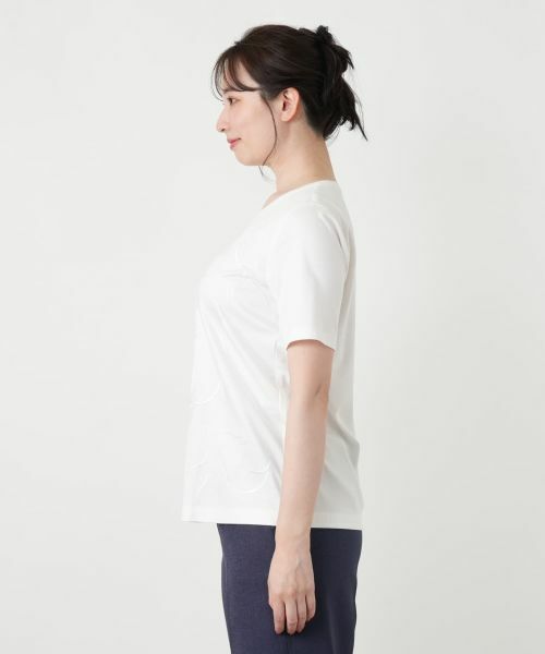 Leilian / レリアン Tシャツ | ボタニカル刺繍カットソー【ROCHAS Premiere】 | 詳細8