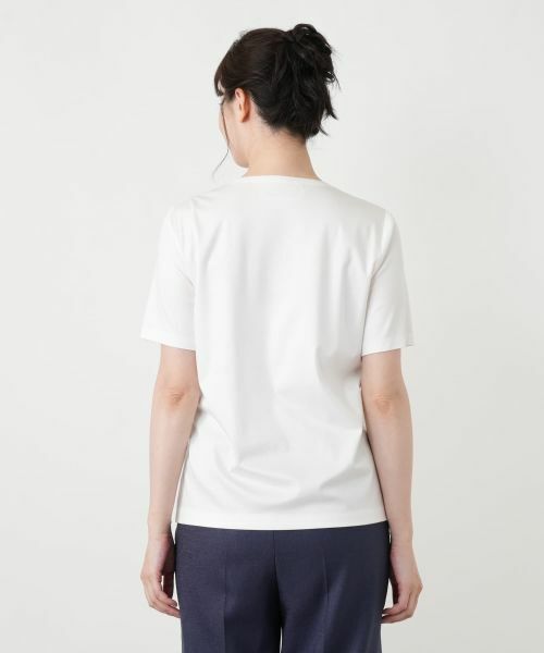 Leilian / レリアン Tシャツ | ボタニカル刺繍カットソー【ROCHAS Premiere】 | 詳細9