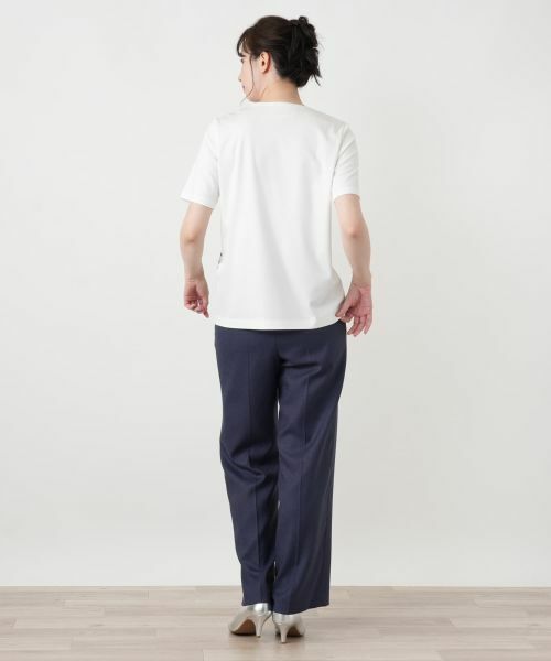 Leilian / レリアン Tシャツ | プリントクルーネックTシャツ【ROCHAS Premiere】 | 詳細15