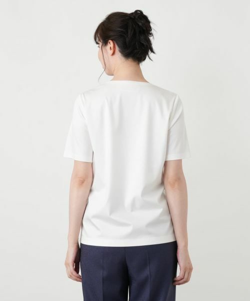 Leilian / レリアン Tシャツ | プリントクルーネックTシャツ【ROCHAS Premiere】 | 詳細18