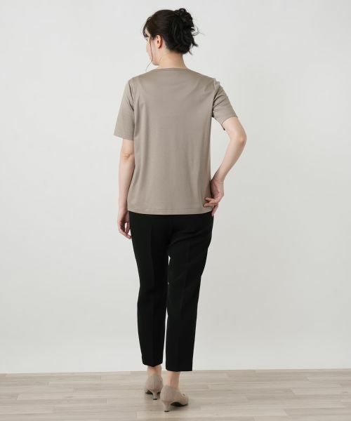 Leilian / レリアン Tシャツ | プリントクルーネックTシャツ【ROCHAS Premiere】 | 詳細8