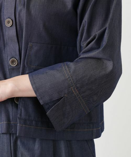 Leilian / レリアン シャツ・ブラウス | ドロップショルダーデニムブラウス | 詳細10