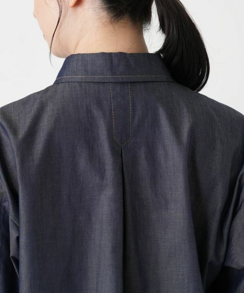 Leilian / レリアン シャツ・ブラウス | ドロップショルダーデニムブラウス | 詳細8