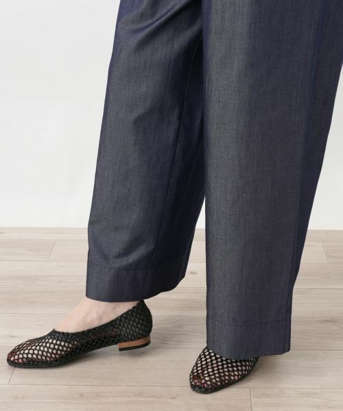 Leilian / レリアン その他パンツ | タックデニムワイドパンツ | 詳細10