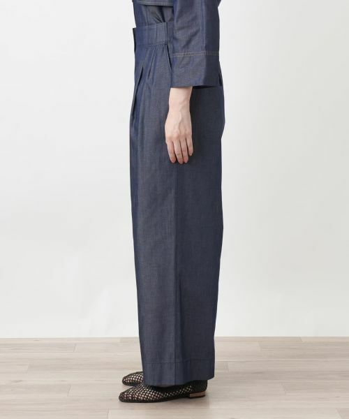 Leilian / レリアン その他パンツ | タックデニムワイドパンツ | 詳細5