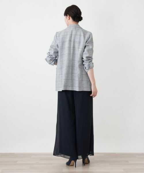 Leilian / レリアン テーラードジャケット | ウィンドーペンテーラードジャケット【ROCHAS Premiere】 | 詳細3