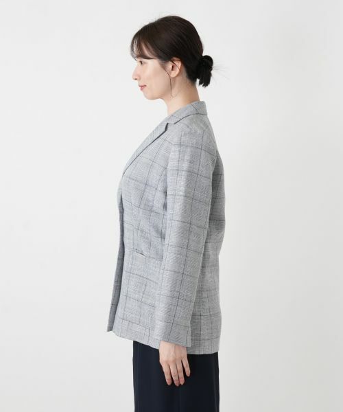 Leilian / レリアン テーラードジャケット | ウィンドーペンテーラードジャケット【ROCHAS Premiere】 | 詳細5