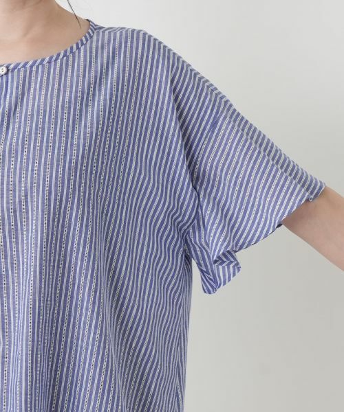 Leilian / レリアン シャツ・ブラウス | ストライプフレアブラウス【ROCHAS Premiere】 | 詳細12