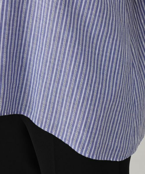 Leilian / レリアン シャツ・ブラウス | ストライプフレアブラウス【ROCHAS Premiere】 | 詳細13
