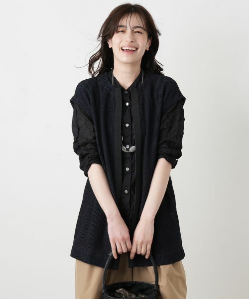 Leilian / レリアン テーラードジャケット | セミロングニットベスト【ROCHAS Premiere】 | 詳細1