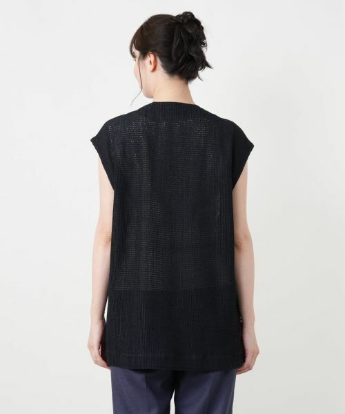 Leilian / レリアン テーラードジャケット | セミロングニットベスト【ROCHAS Premiere】 | 詳細11