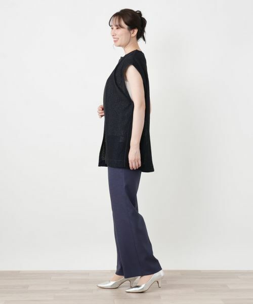 Leilian / レリアン テーラードジャケット | セミロングニットベスト【ROCHAS Premiere】 | 詳細7