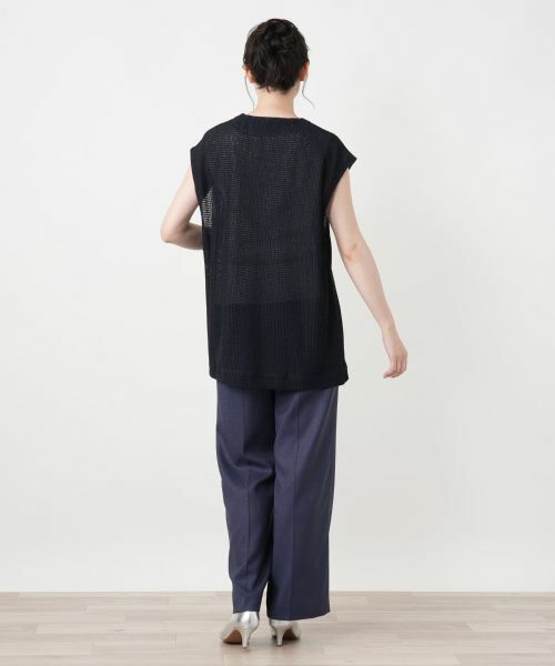 Leilian / レリアン テーラードジャケット | セミロングニットベスト【ROCHAS Premiere】 | 詳細8