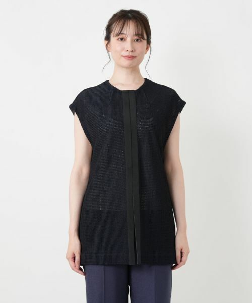 Leilian / レリアン テーラードジャケット | セミロングニットベスト【ROCHAS Premiere】 | 詳細9