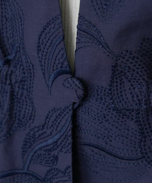 Leilian / レリアン テーラードジャケット | ボタニカル刺繍ノーカラージャケット【ROCHAS Premiere】 | 詳細17