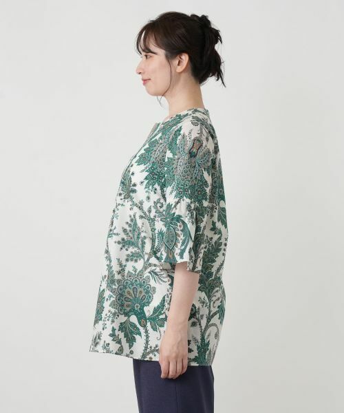 Leilian / レリアン シャツ・ブラウス | ペイズリー柄キーネックブラウス【ROCHAS Premiere】【RATTI】 | 詳細11