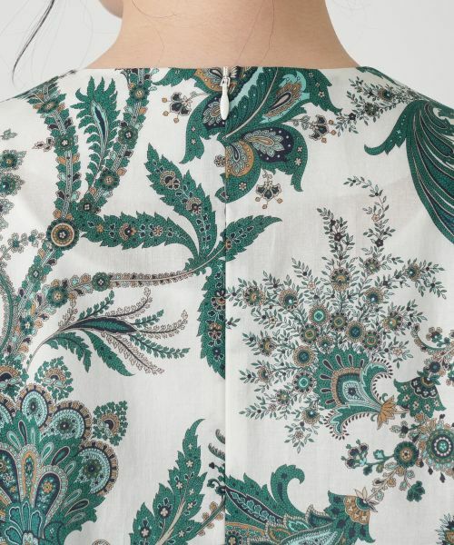 Leilian / レリアン シャツ・ブラウス | ペイズリー柄キーネックブラウス【ROCHAS Premiere】【RATTI】 | 詳細14