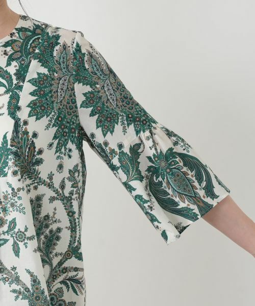 Leilian / レリアン シャツ・ブラウス | ペイズリー柄キーネックブラウス【ROCHAS Premiere】【RATTI】 | 詳細15