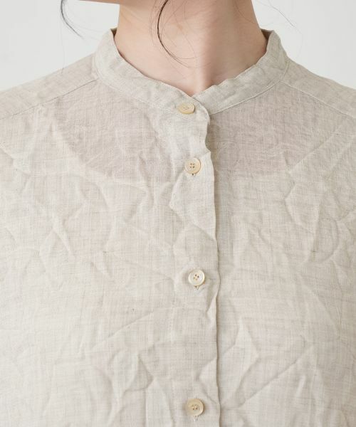 Leilian / レリアン シャツ・ブラウス | シワ加工バンドカラーブラウス【ROCHAS Premiere】 | 詳細22