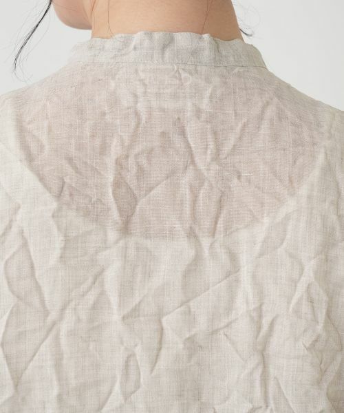 Leilian / レリアン シャツ・ブラウス | シワ加工バンドカラーブラウス【ROCHAS Premiere】 | 詳細23