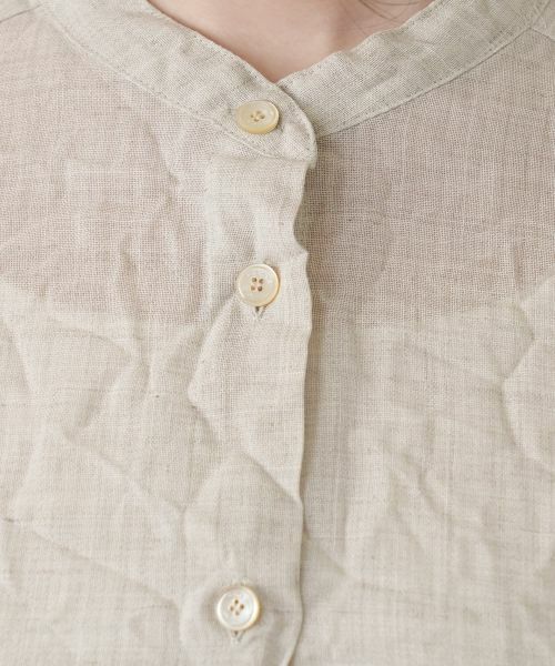 Leilian / レリアン シャツ・ブラウス | シワ加工バンドカラーブラウス【ROCHAS Premiere】 | 詳細26