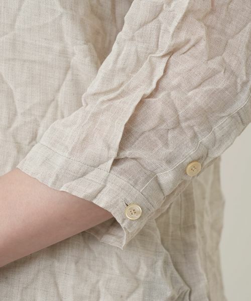 Leilian / レリアン シャツ・ブラウス | シワ加工バンドカラーブラウス【ROCHAS Premiere】 | 詳細27