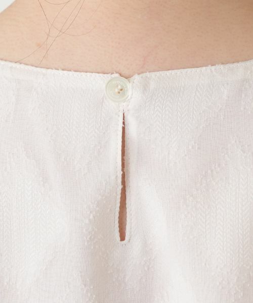 Leilian / レリアン シャツ・ブラウス | フラワー柄タックギャザーブラウス【ROCHAS Premiere】 | 詳細14