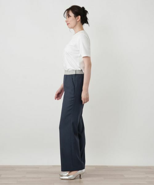 Leilian / レリアン その他パンツ | 配色センタープレスパンツ【ROCHAS Premiere】 | 詳細2