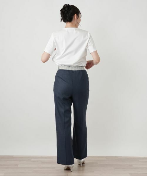 Leilian / レリアン その他パンツ | 配色センタープレスパンツ【ROCHAS Premiere】 | 詳細3