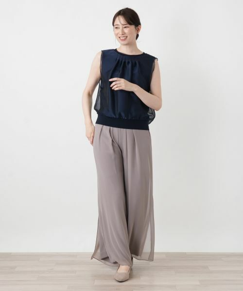 Leilian / レリアン ニット・セーター | ノースリーブレイヤードニット | 詳細1