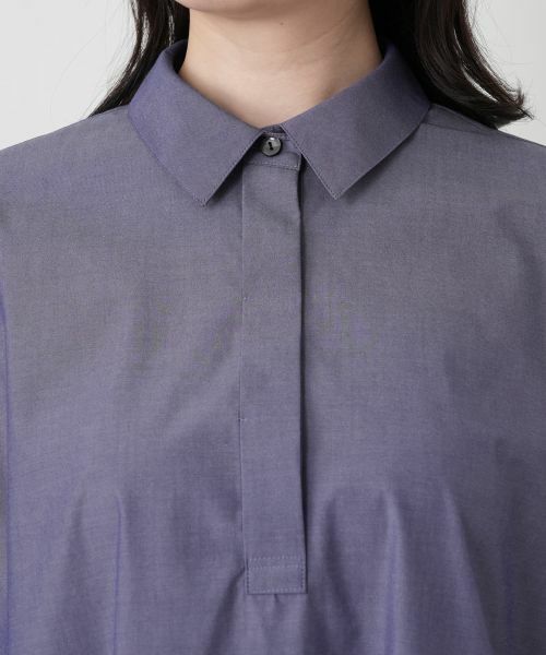 Leilian / レリアン ドレス | 比翼七分袖シャツワンピース | 詳細10