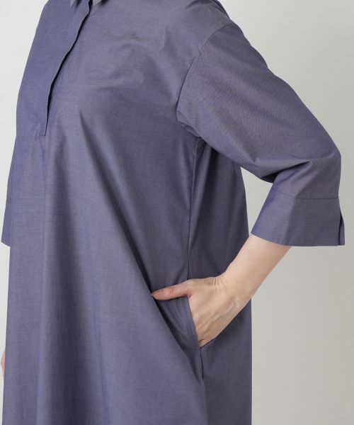 Leilian / レリアン ドレス | 比翼七分袖シャツワンピース | 詳細12