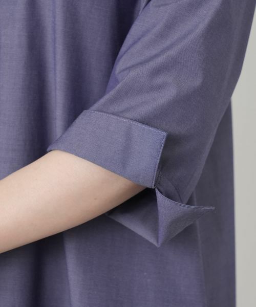 Leilian / レリアン ドレス | 比翼七分袖シャツワンピース | 詳細14